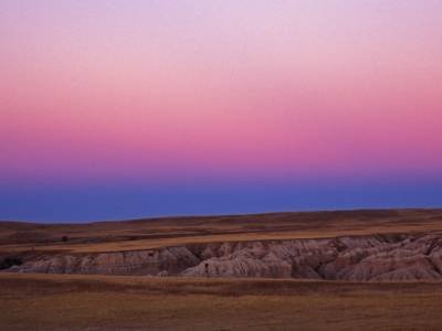 Sunset over Badlands National Park, near Wall, South Dakota - SDp1