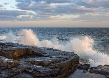 DEsp11 Schoodic Peninsula Big Wave, Winter Harbor