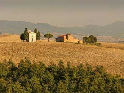 The Road from Montepulciano to Pienza, Italy- Ef20