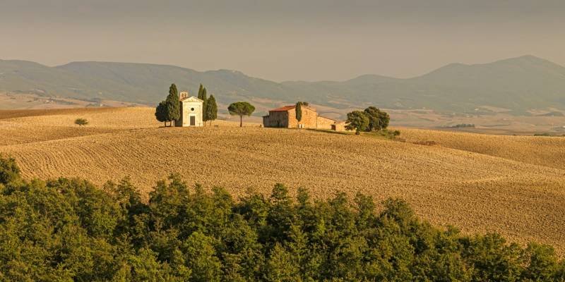 The Road from Montepulciano to Pienza, Italy- Ef20