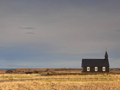Historic Church, Snæfellsnes Peninsula, Búðir, Iceland- ILsp67