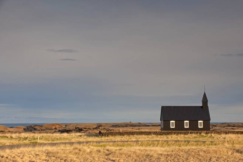 Historic Church, Snæfellsnes Peninsula, Búðir, Iceland- ILsp67