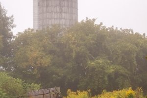 VTf25-4-Early-Morning-Fog-Silo-and-Wagon-East Montpelier-VT