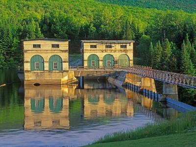 OVWMsp4 - Dam at Aziscohos - Summer, Lincoln Plantation, Maine