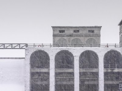 OVWMw60-Dam at Aziscohos- Winter