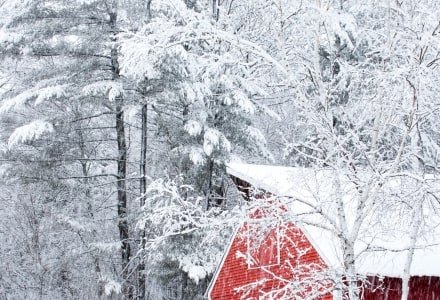 KFw65 Knapp's Barn in Snowstorm