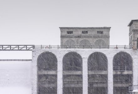 OVWMw60-Dam at Aziscohos- Winter