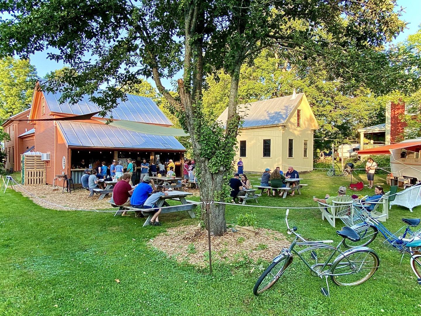 Saturday night at Rolling Fatties in Kingfield, Maine - photo by Cindy Orcutt. A beautiful evening after yesterday’s all-day rain. #rollingfatties #kingfieldmaine #orcuttphotography #summerevening