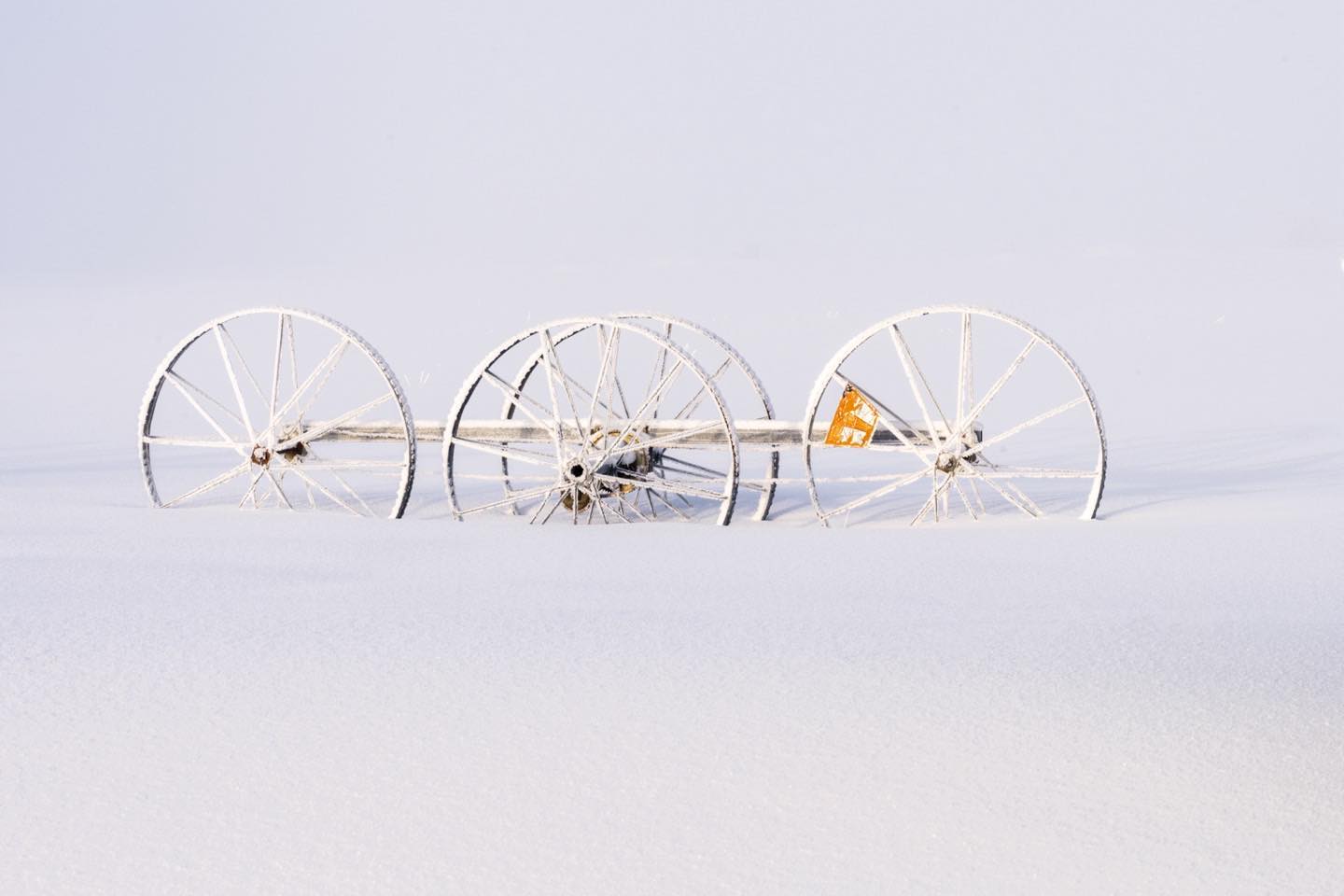 Wheel Line Art from Teton Valley Idaho. This recent period of heavy snowfall has cleaned up the landscape, and encouraged our photography excursions!