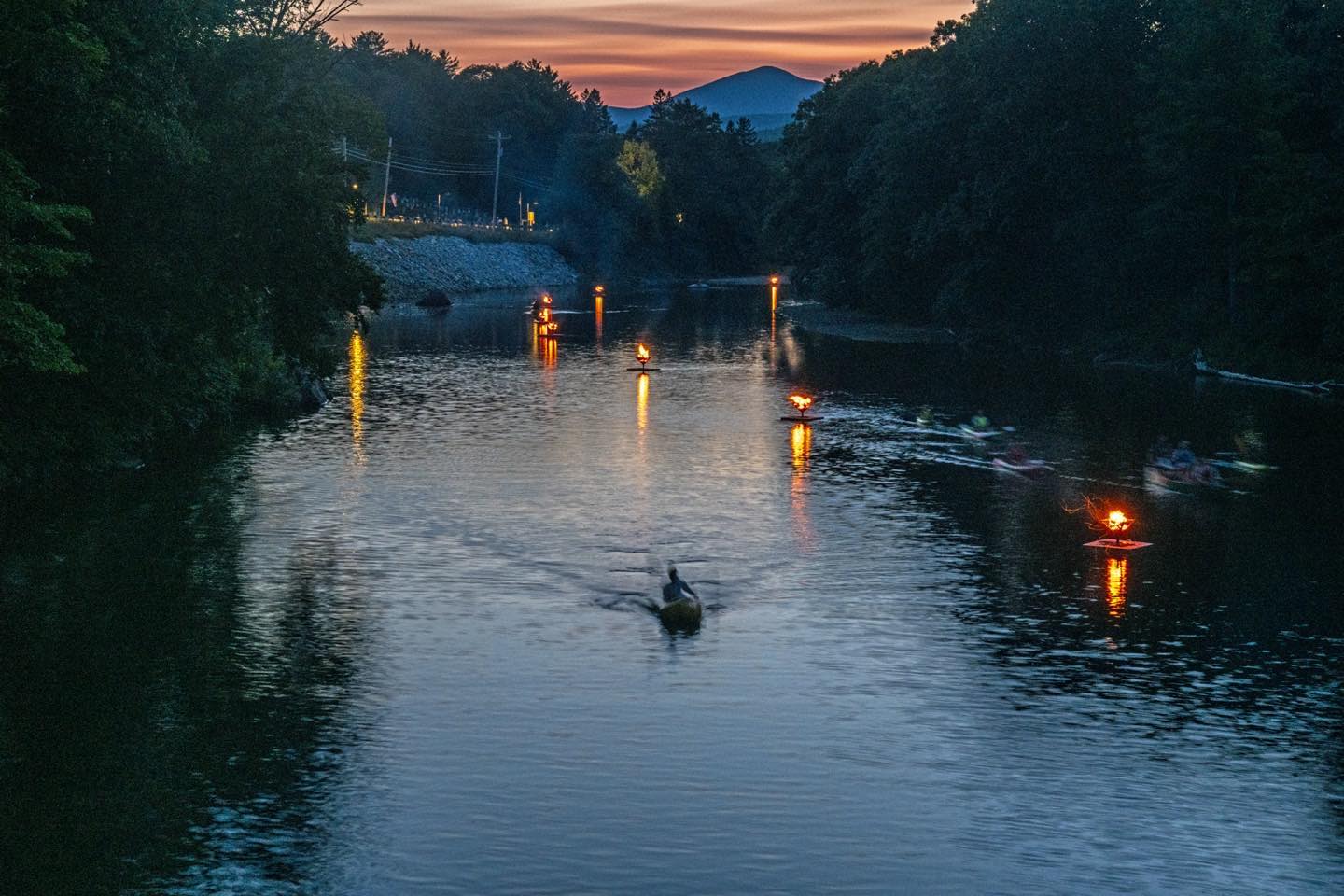 Fire on the Mill Pond during Kingfield Days this weekend was really well done by Shane, Justin and other volunteers! This is a great example of the spirit this community has for celebrating its natural environment.